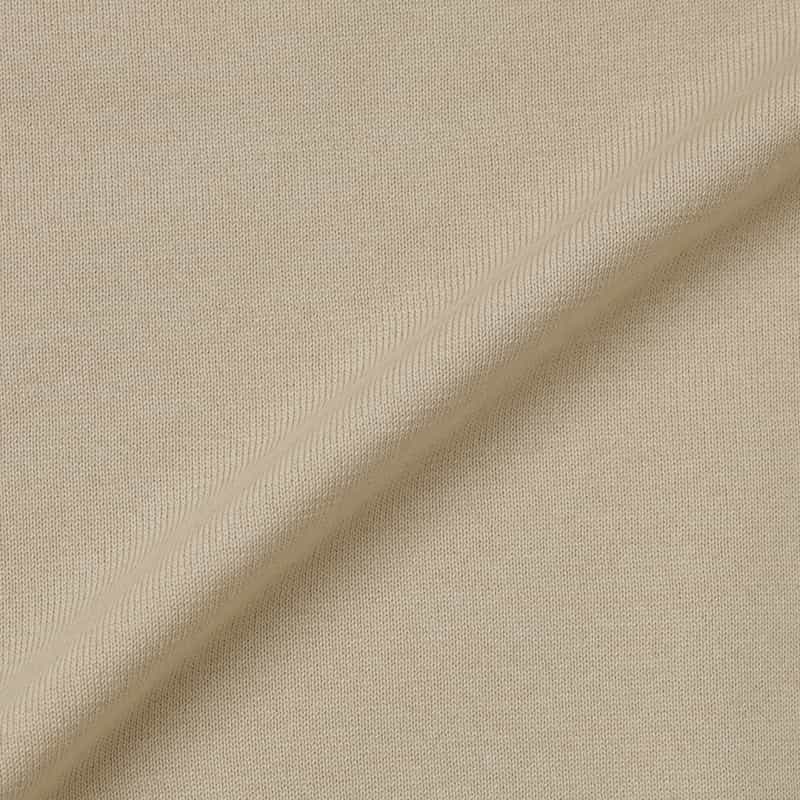 BARNEYS NEW YORK シーアイランドコットンロングスリーブクルーネックニットプルオーバー BEIGE