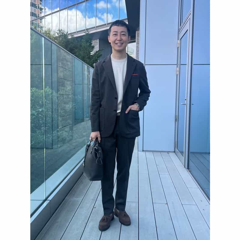 BARNEYS NEW YORK シーアイランドコットンロングスリーブクルーネックニットプルオーバー BEIGE