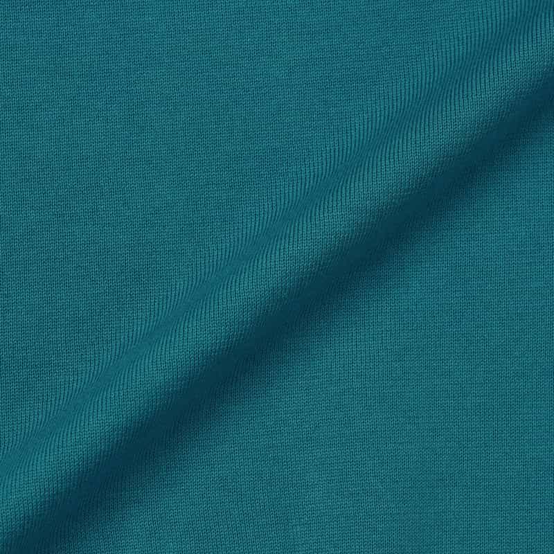 BARNEYS NEW YORK シーアイランドコットンロングスリーブクルーネックニットプルオーバー TURQUOISE