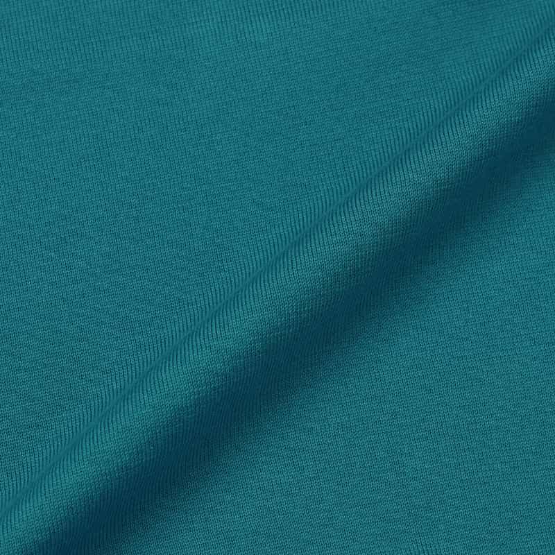 BARNEYS NEW YORK シーアイランドコットンロングスリーブニットポロシャツ TURQUOISE