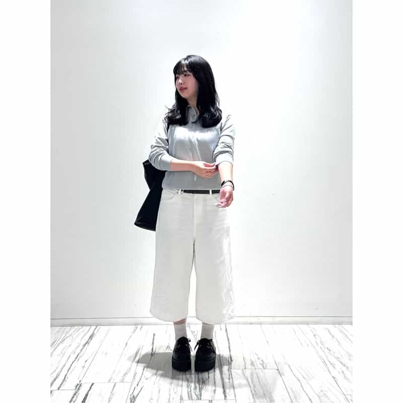 BARNEYS NEW YORK シーアイランドコットンロングスリーブニットポロシャツ GRAY