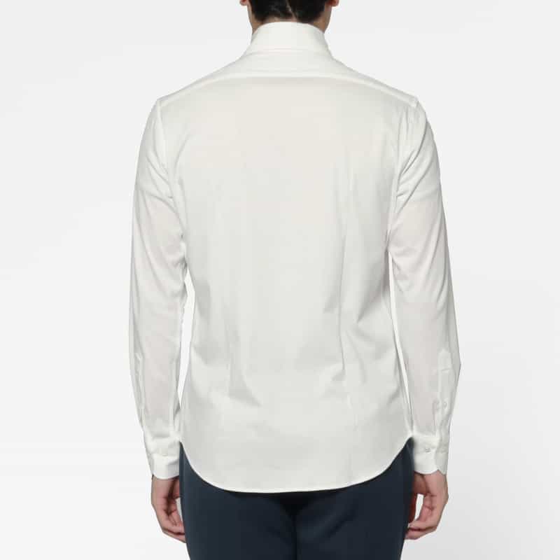 BARNEYS NEW YORK ロングスリーブカジュアルシャツ（アルビニ社製コットン使用） WHITE