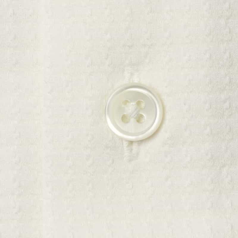 BARNEYS NEW YORK ジャージー素材マイクロ千鳥柄カジュアルシャツ WHITE
