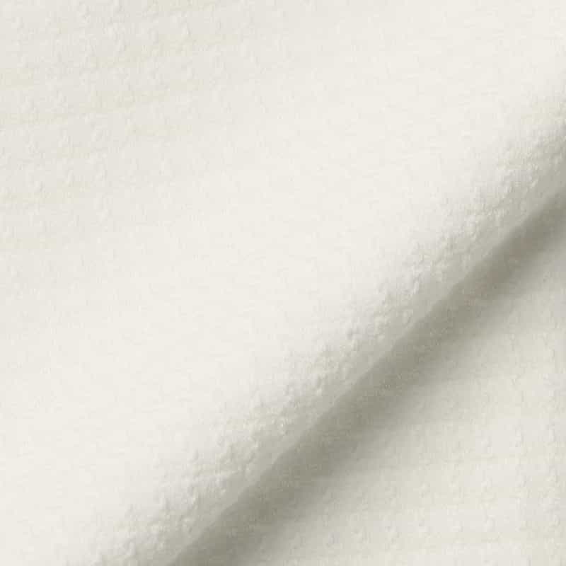 BARNEYS NEW YORK ジャージー素材マイクロ千鳥柄カジュアルシャツ WHITE