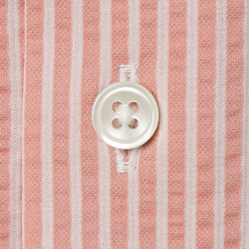 BARNEYS NEW YORK シアサッカー素材ストライプ柄カジュアルシャツ PINK