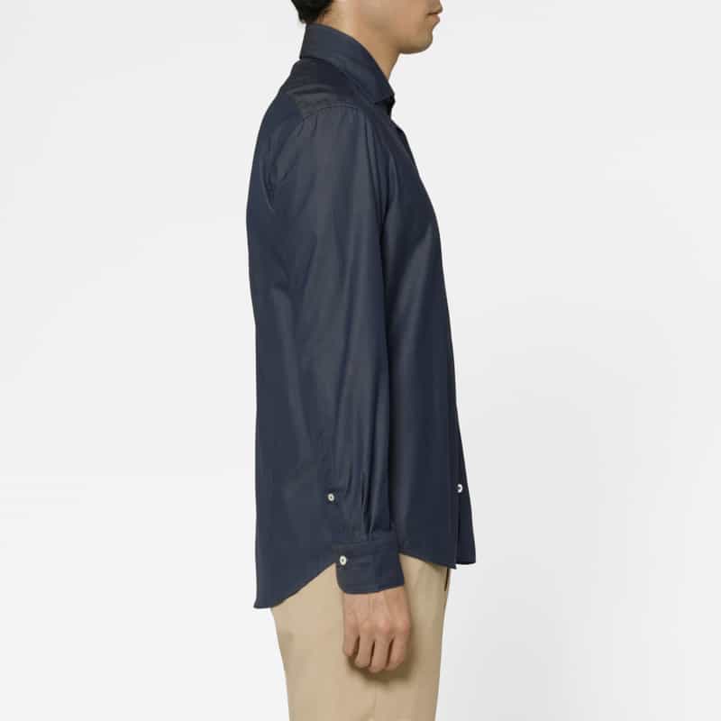 BARNEYS NEW YORK インディゴコットンカジュアルシャツ BLUE