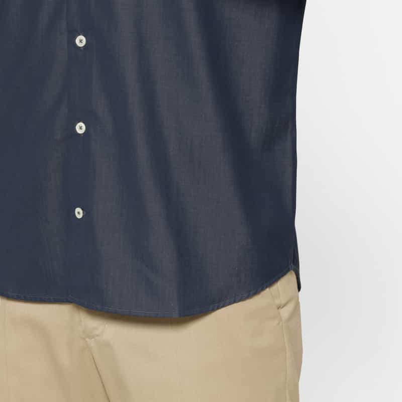 BARNEYS NEW YORK インディゴコットンカジュアルシャツ BLUE