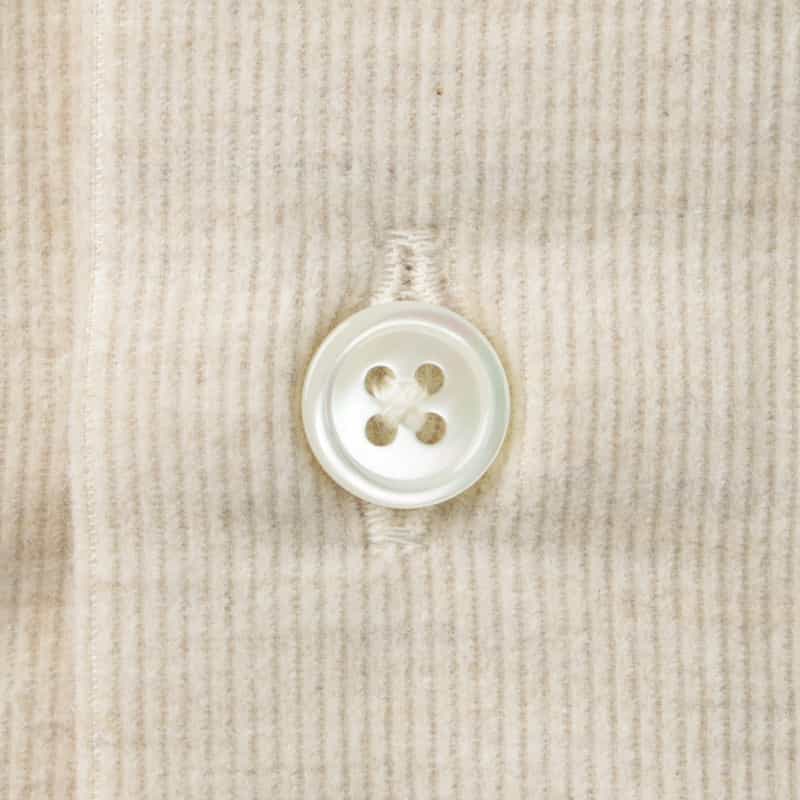 BARNEYS NEW YORK メランジ生地カジュアルシャツ WHITE