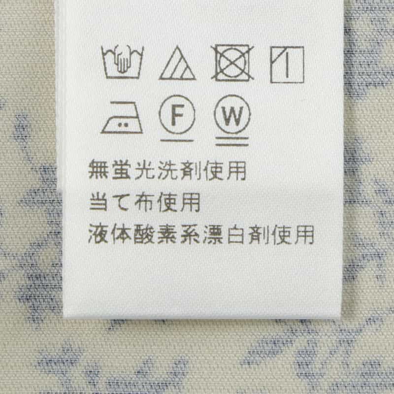 BARNEYS NEW YORK コーデュロイ生地プリントカジュアルシャツ WHITE