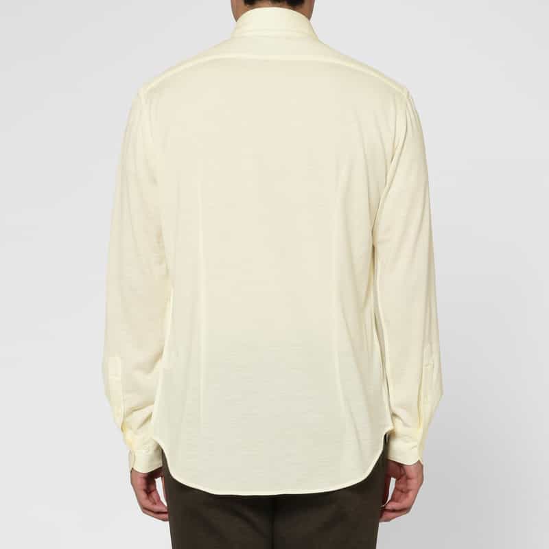BARNEYS NEW YORK ウールジャージーカジュアルシャツ IVORY