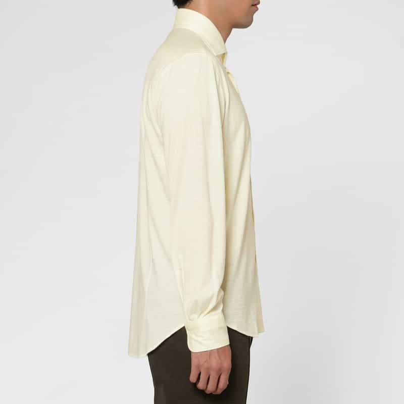 BARNEYS NEW YORK ウールジャージーカジュアルシャツ IVORY