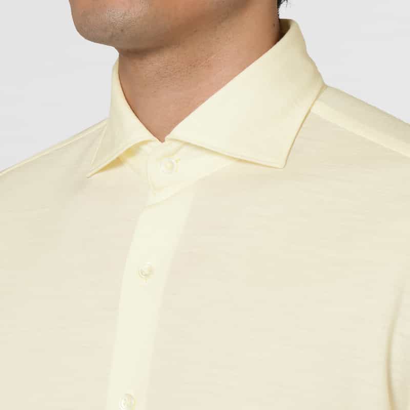 BARNEYS NEW YORK ウールジャージーカジュアルシャツ IVORY