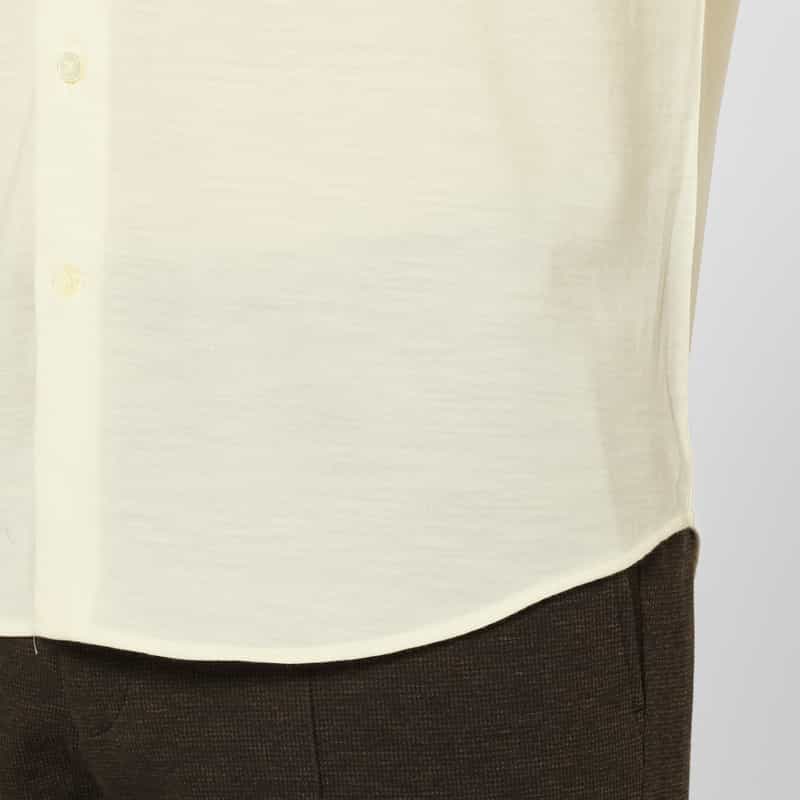 BARNEYS NEW YORK ウールジャージーカジュアルシャツ IVORY