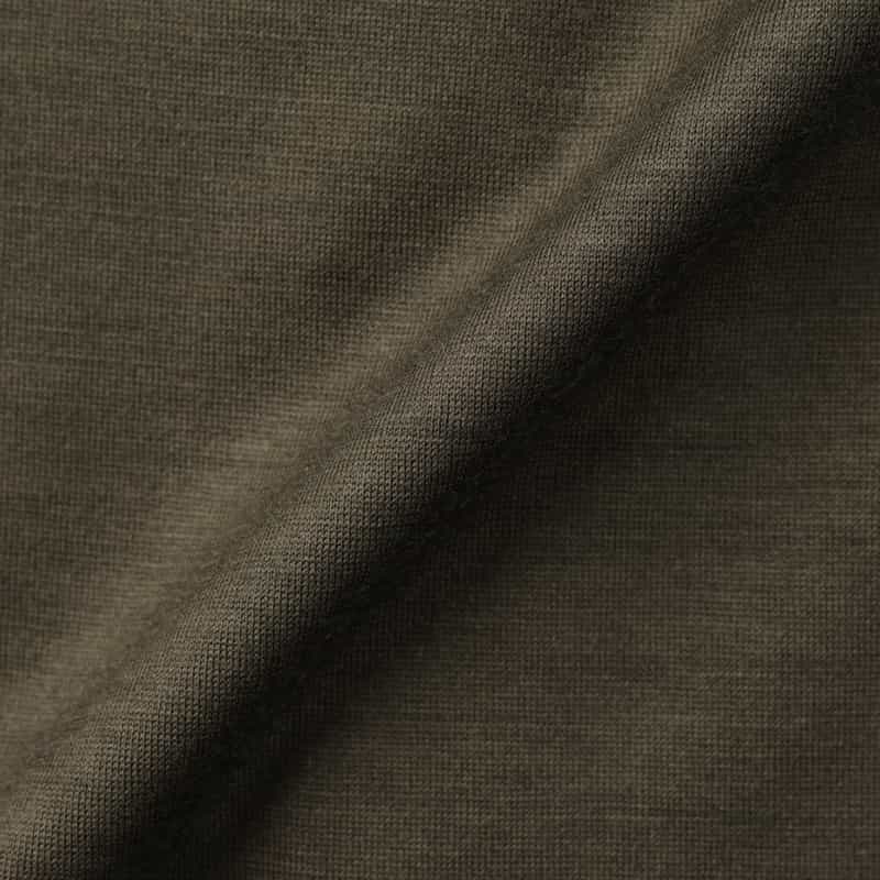 BARNEYS NEW YORK ウールジャージーカジュアルシャツ KHAKI