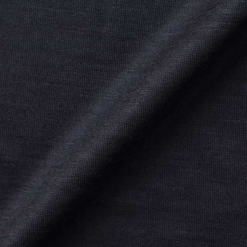 BARNEYS NEW YORK ウールジャージーカジュアルシャツ NAVY