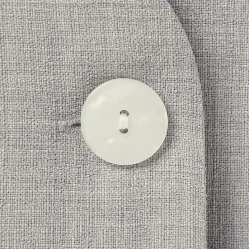 BARNEYS NEW YORK セットアップ ウォッシャブル リネンライク ダブルブレストベスト LIGHT GRAY