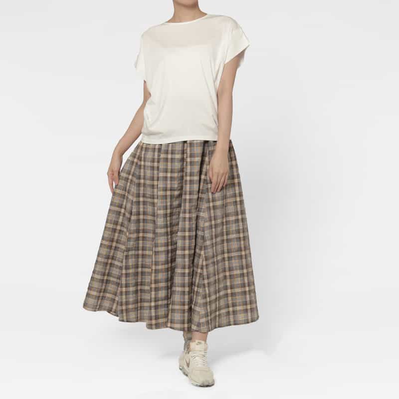 BARNEYS NEW YORK ウォッシャブル シルケット天竺素材カットソー WHITE
