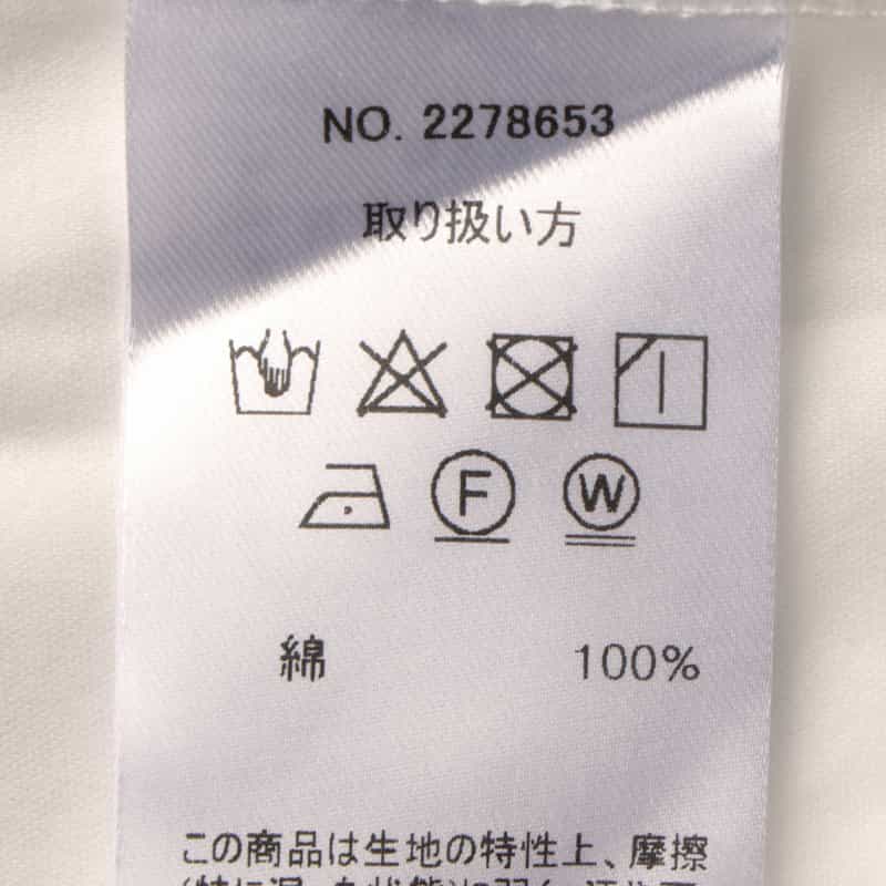 BARNEYS NEW YORK ウォッシャブル シルケット天竺素材カットソー WHITE