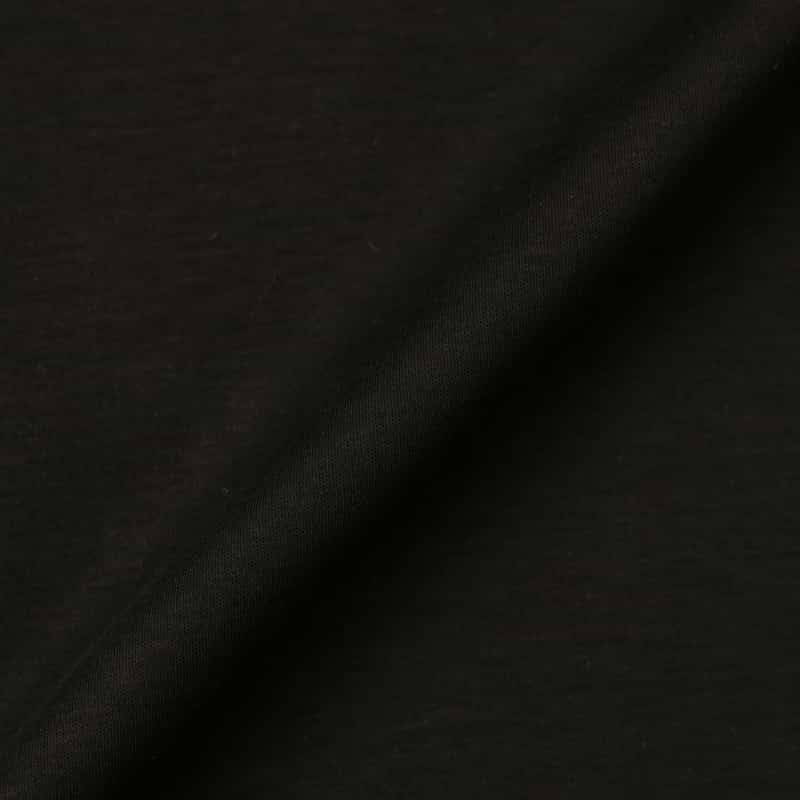 BARNEYS NEW YORK ウォッシャブル シルケット天竺素材カットソー BLACK