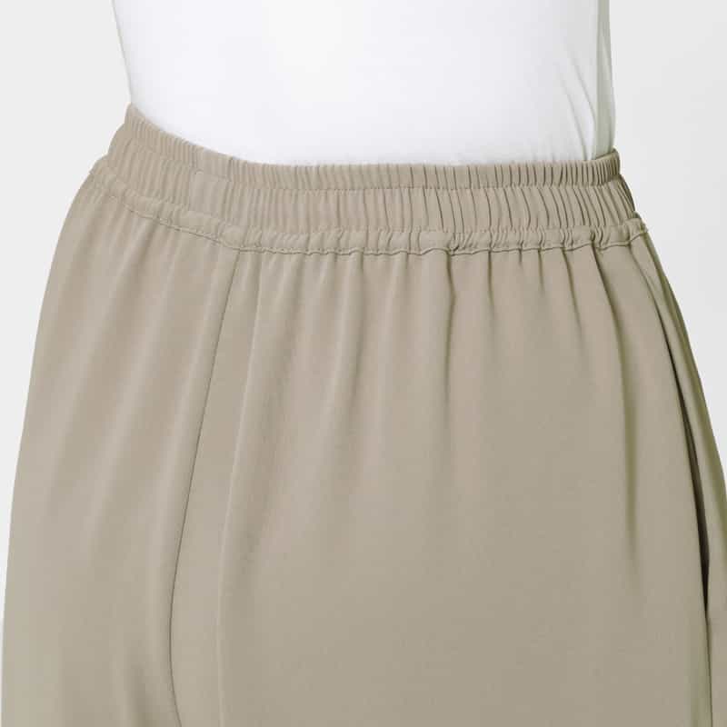BARNEYS NEW YORK ウォッシャブル サイドフリルデザインワイドパンツ BEIGE