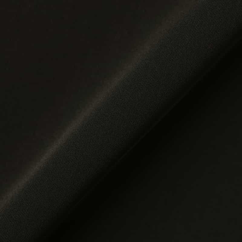 BARNEYS NEW YORK ウォッシャブル サイドフリルデザインワイドパンツ BLACK