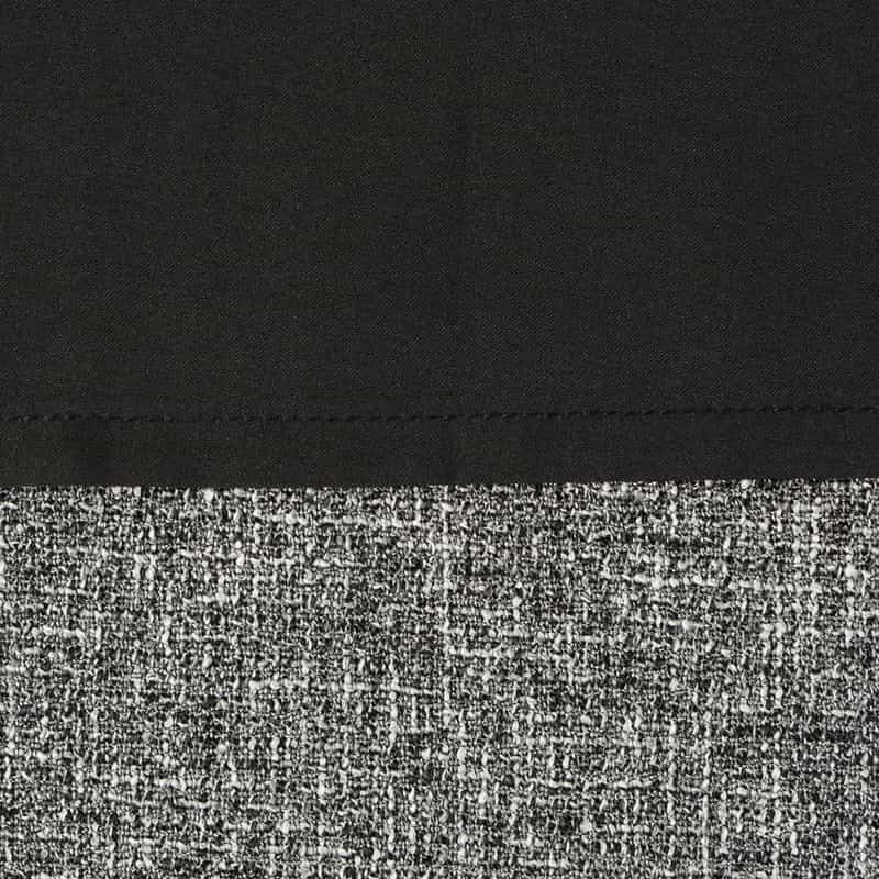 BARNEYS NEW YORK セットアップ ツイードライク ドローストリング付きタックワイドパンツ DARK GRAY