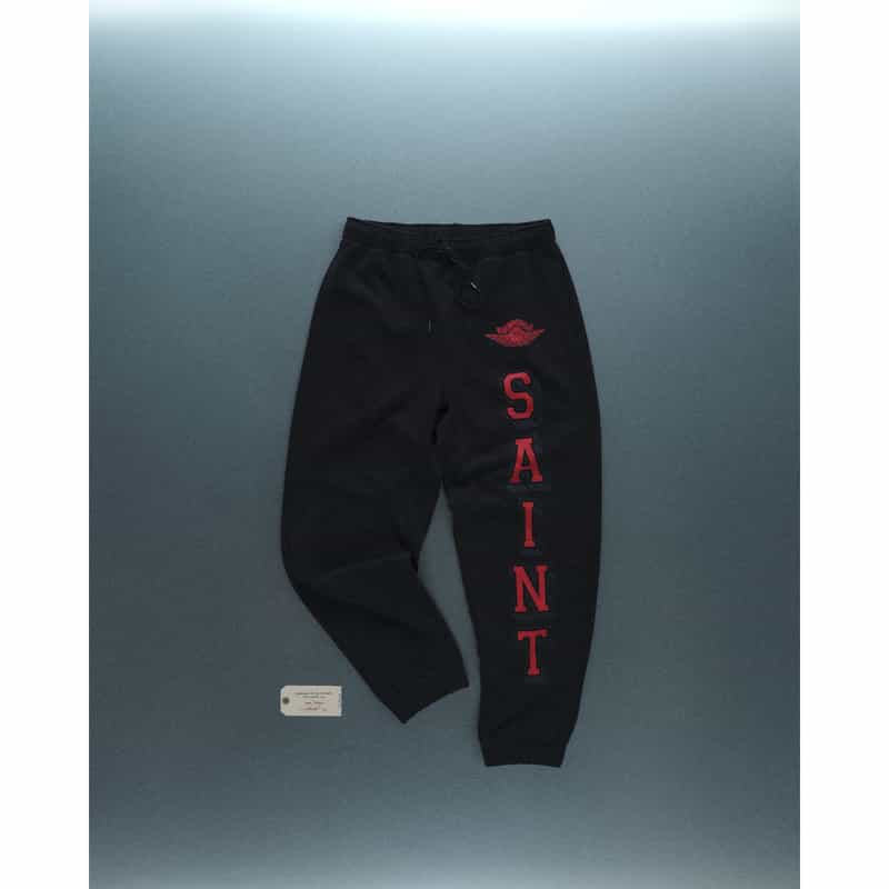 SAINT MXXXXXX SAINT MXXXXXX＜セイント マイケル＞＜ジョーダン ブランド＞ コラボレート スウェットパンツ BLACK