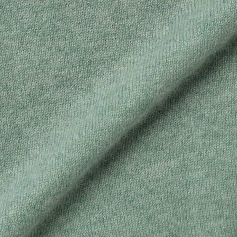 BARNEYS NEW YORK カシミヤ素材クルーネックニットプルオーバー GREEN