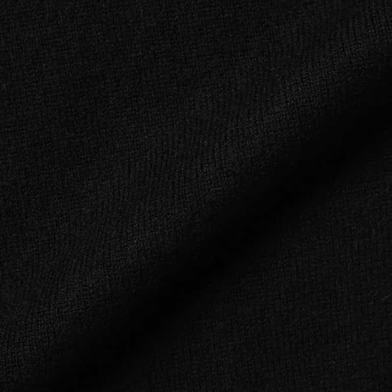 BARNEYS NEW YORK カシミヤ素材クルーネックニットプルオーバー BLACK