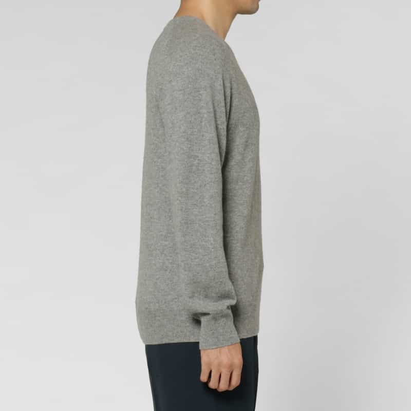 BARNEYS NEW YORK カシミヤ素材クルーネックニットプルオーバー GRAY