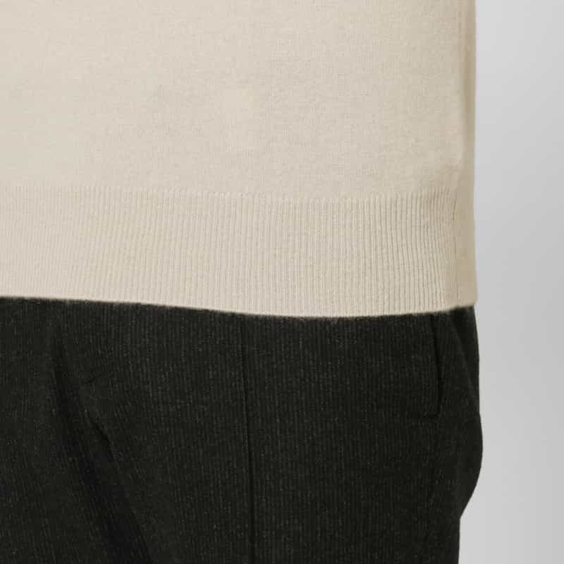 BARNEYS NEW YORK カシミヤ素材モックネックニットプルオーバー BEIGE