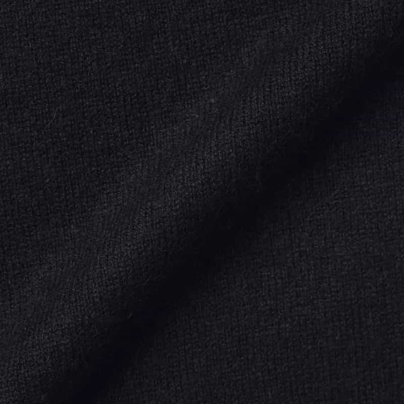 BARNEYS NEW YORK カシミヤ素材モックネックニットプルオーバー NAVY