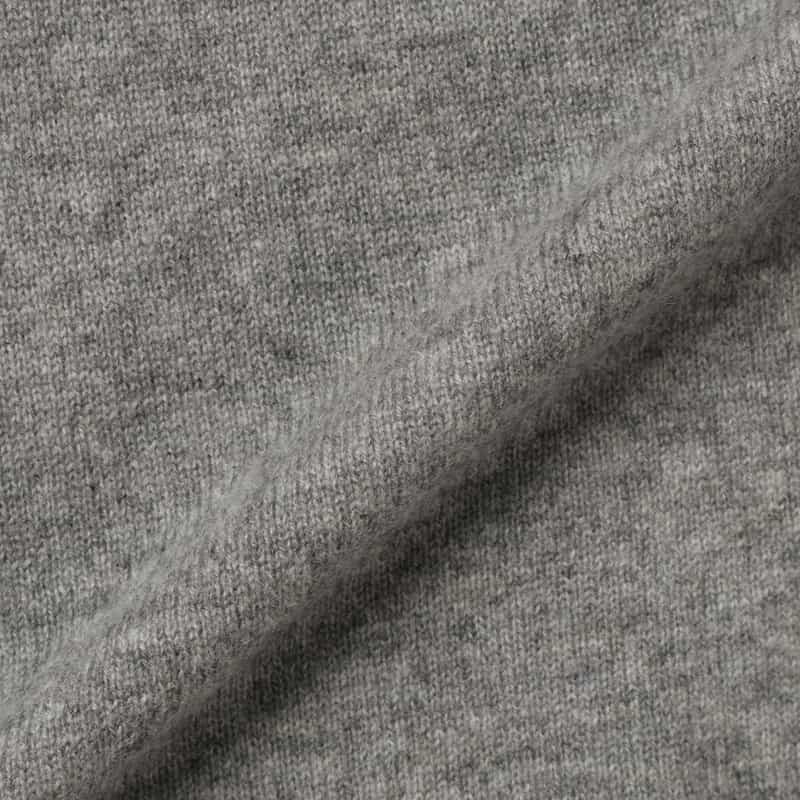 BARNEYS NEW YORK カシミヤ素材モックネックニットプルオーバー LIGHT GRAY