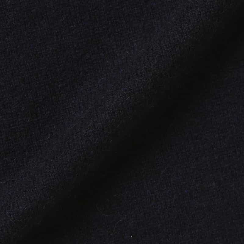 BARNEYS NEW YORK カシミヤ素材ジップアップニットフーディ NAVY