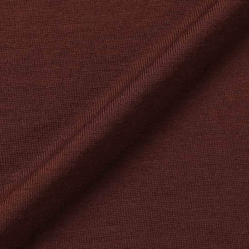 BARNEYS NEW YORK クルーネックニットプルオーバー（SUPER140s） BROWN