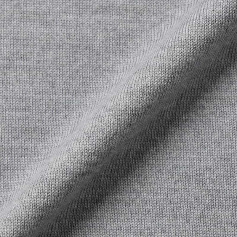 BARNEYS NEW YORK クルーネックニットプルオーバー（SUPER140s） LIGHT GRAY