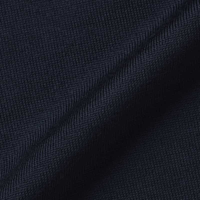 BARNEYS NEW YORK モックネックニットプルオーバー（SUPER140s） NAVY