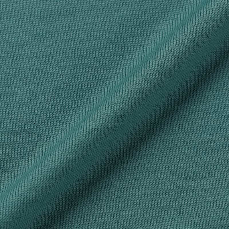 BARNEYS NEW YORK モックネックニットプルオーバー（SUPER140s） TURQUOISE