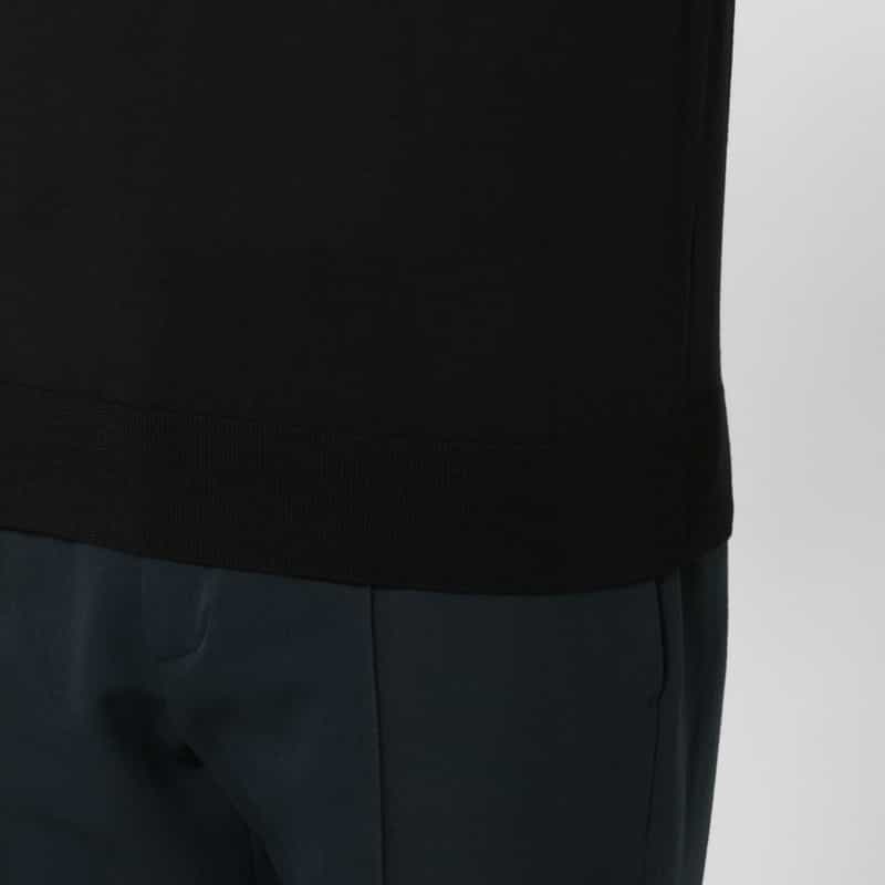 BARNEYS NEW YORK モックネックニットプルオーバー（SUPER140s） BLACK