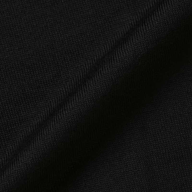 BARNEYS NEW YORK モックネックニットプルオーバー（SUPER140s） BLACK
