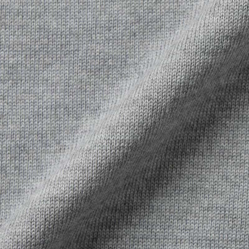 BARNEYS NEW YORK ハイゲージモックネックニットプルオーバー（SUPER140s） LIGHT GRAY