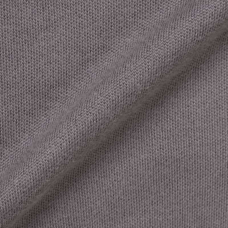 BARNEYS NEW YORK シルク ラグランスリーブクルーネックニットプルオーバー GRAY