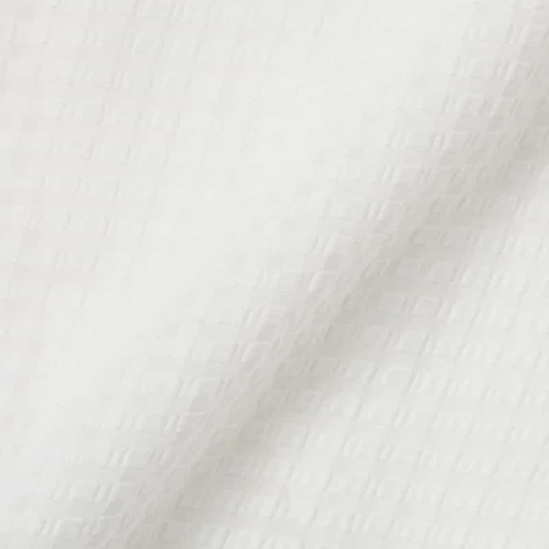 BARNEYS NEW YORK セットアップ ウォッシャブル サテンサッカー素材ギンガムチェック柄ドローストリングスカート WHITE