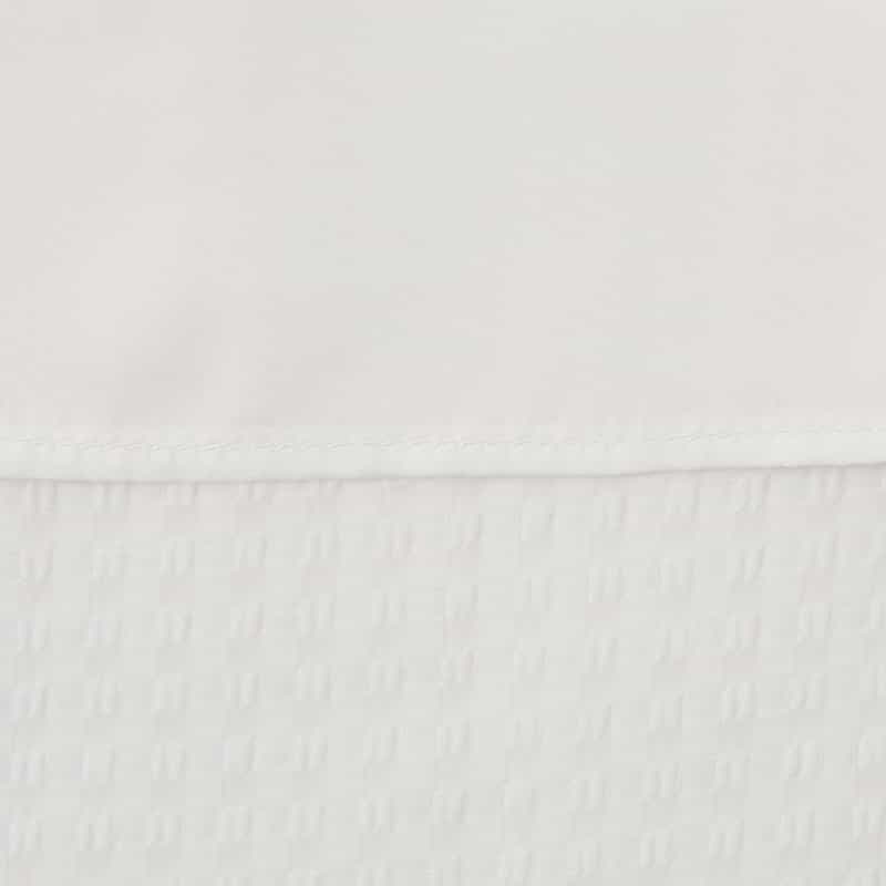 BARNEYS NEW YORK セットアップ ウォッシャブル サテンサッカー素材ギンガムチェック柄ドローストリングスカート WHITE