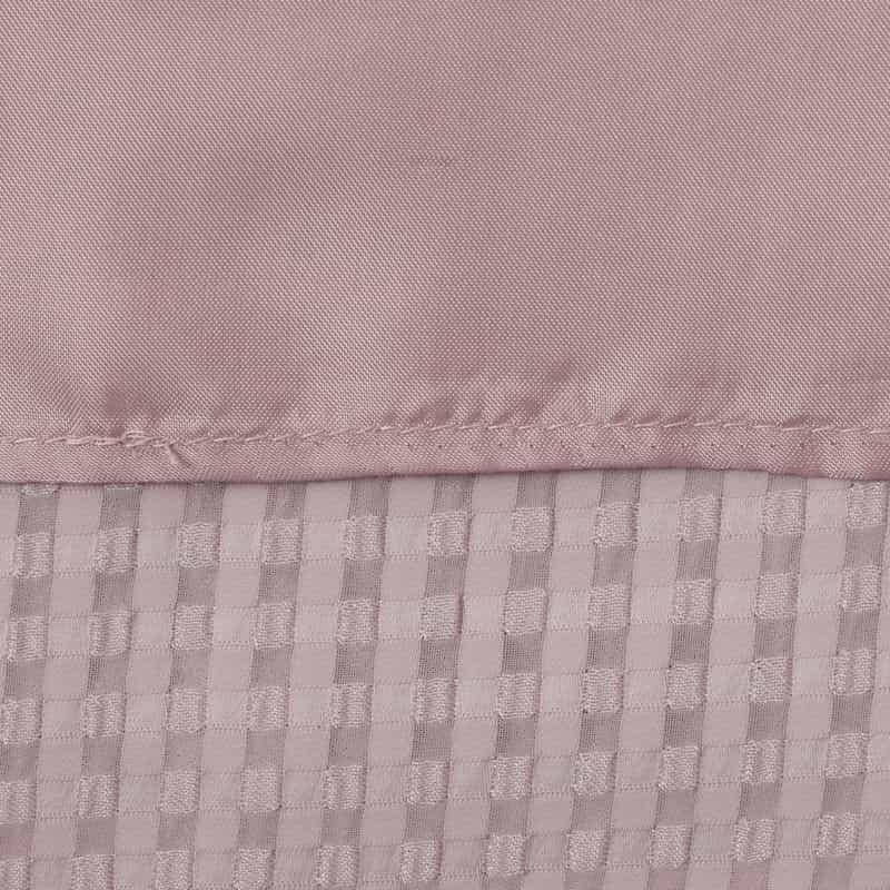 BARNEYS NEW YORK セットアップ ウォッシャブル サテンサッカー素材ギンガムチェック柄ドローストリングスカート PINK