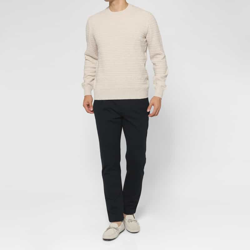 BERNARDO GIUSTI BERNARDO GIUSTI＜ベルナルド ジュスティ＞ バーニーズ　ニューヨーク限定ストレッチパンツ“SUPER STRETTO" NAVY