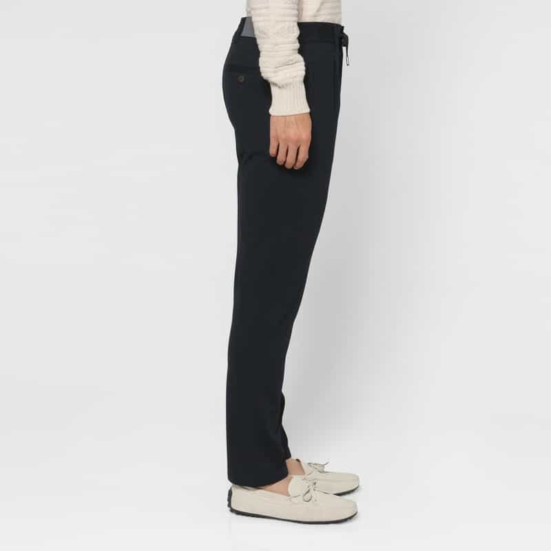 BERNARDO GIUSTI BERNARDO GIUSTI＜ベルナルド ジュスティ＞ バーニーズ　ニューヨーク限定ストレッチパンツ“SUPER STRETTO" NAVY