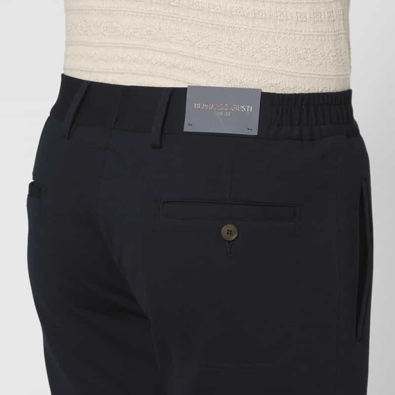 BERNARDO GIUSTI BERNARDO GIUSTI＜ベルナルド ジュスティ＞ バーニーズ　ニューヨーク限定ストレッチパンツ“SUPER STRETTO" NAVY