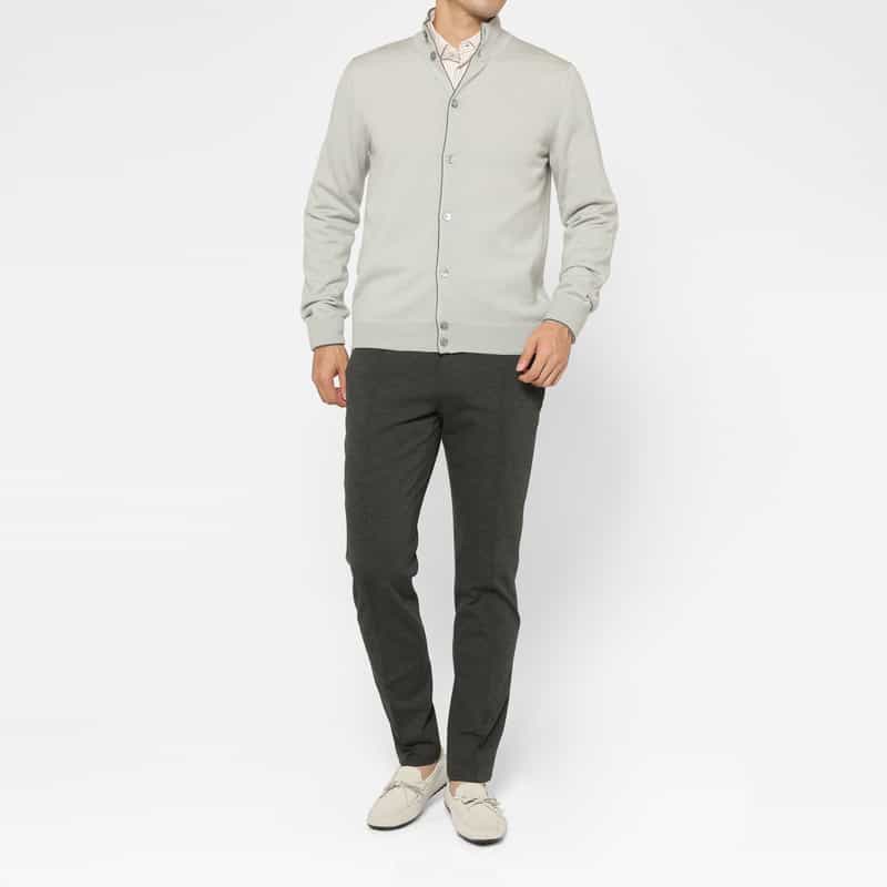 BERNARDO GIUSTI BERNARDO GIUSTI＜ベルナルド ジュスティ＞ バーニーズ　ニューヨーク限定ストレッチパンツ“SUPER STRETTO" GRAY