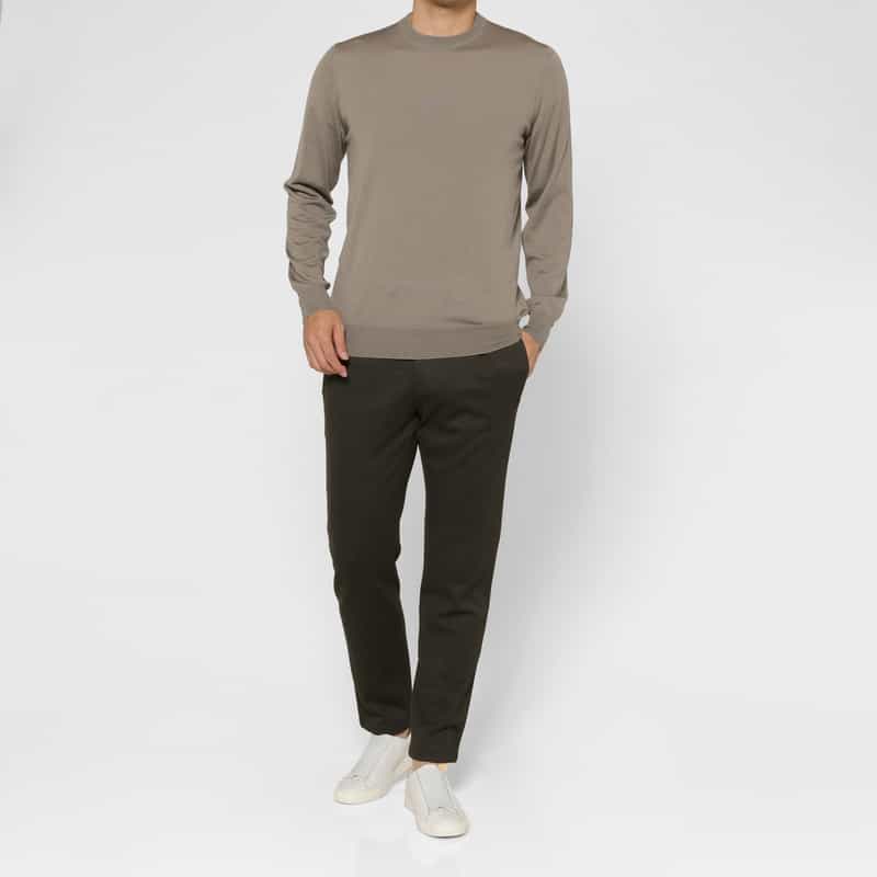BERNARDO GIUSTI BERNARDO GIUSTI＜ベルナルド ジュスティ＞ バーニーズ　ニューヨーク限定ストレッチパンツ“SUPER STRETTO" DARK GRAY